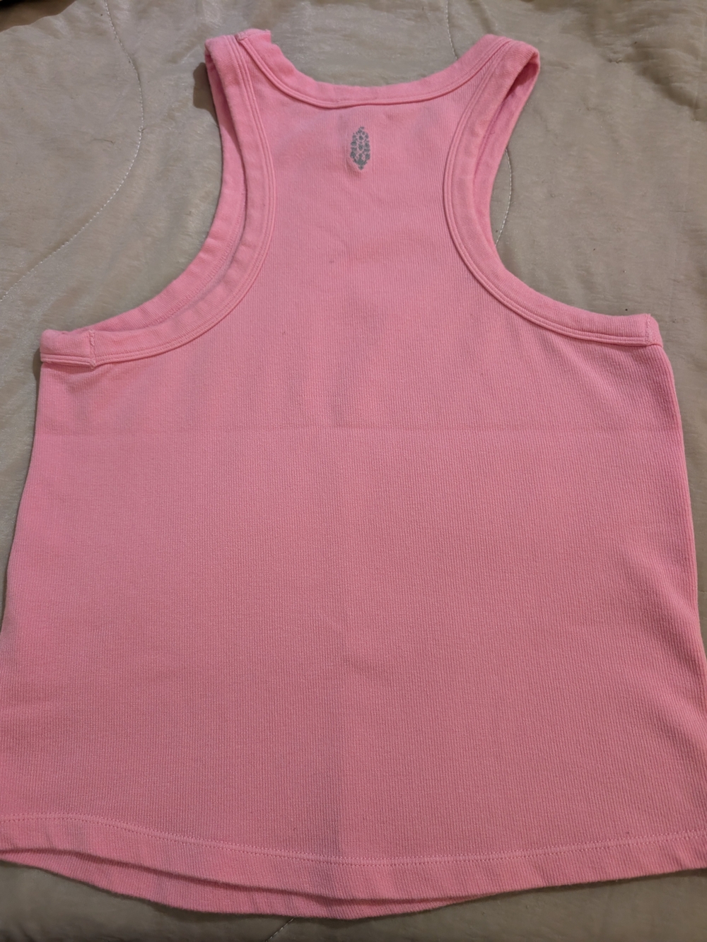 Free People - Pink Ribbed Tank Top - Picture 3 of 3